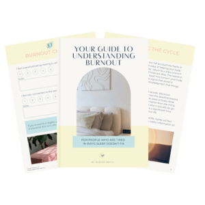 Free burnout guide by Modern Psych with eight strategies for completing the stress cycle