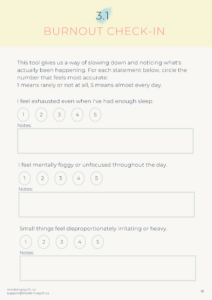 3 - 3.1 - Burnout Check In